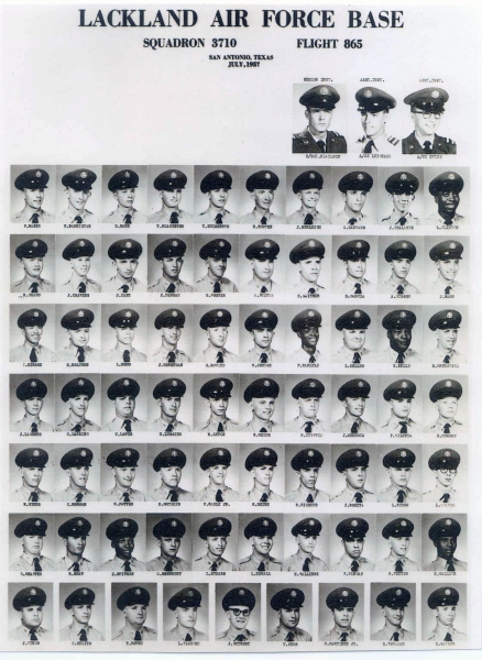 1957,Lackland AFB,Squadron 3710,Flight 865