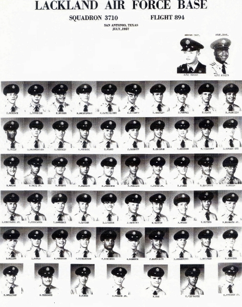 1957,Lackland AFB,Squadron 3710,Flight 894