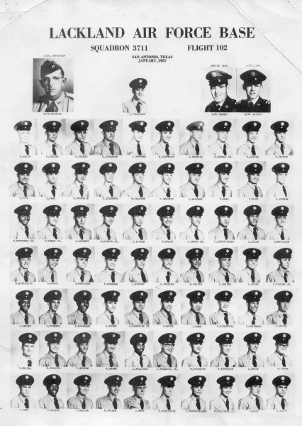 1957,Lackland AFB,Squadron 3711,Flight 102