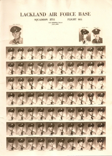 1957,Lackland AFB,Squadron 3711,Flight 904