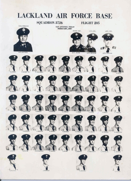 1957,Lackland AFB,Squadron 3726,Flight 205