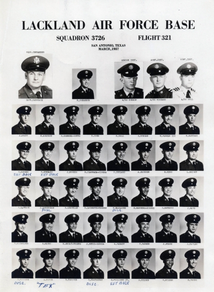 1957,Lackland AFB,Squadron 3726,Flight 321