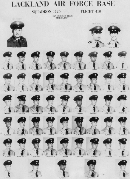 1957,Lackland AFB,Squadron 3726,Flight 410