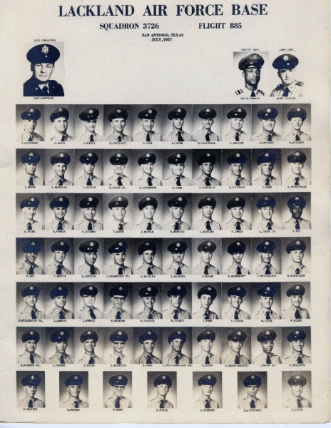 1957,Lackland AFB,Squadron 3726,Flight 885