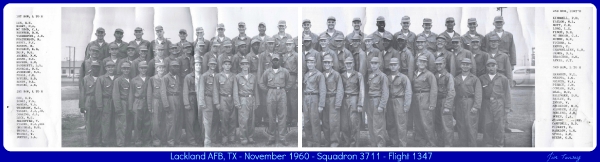 1960,Lackland AFB,Squadron 3711,Flight 1347