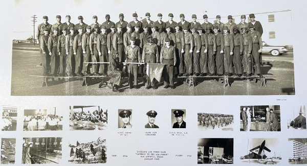 1963, Lackland AFB, Squadron 3709, Flight 1716, Front