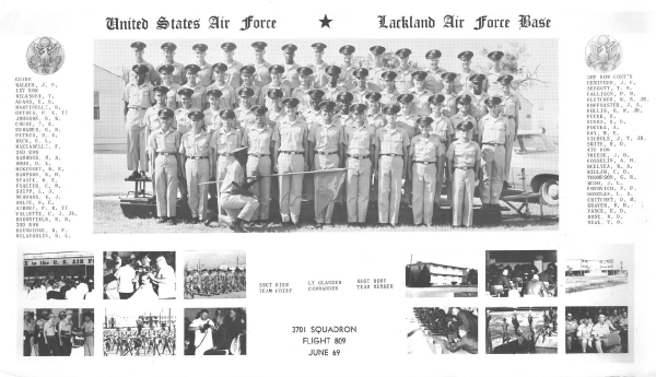 1969,LacklandAFB,Squadron 3701, Flight 809