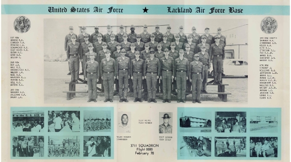 1970, Lackland AFB, Squadron 3711, Flight 0080