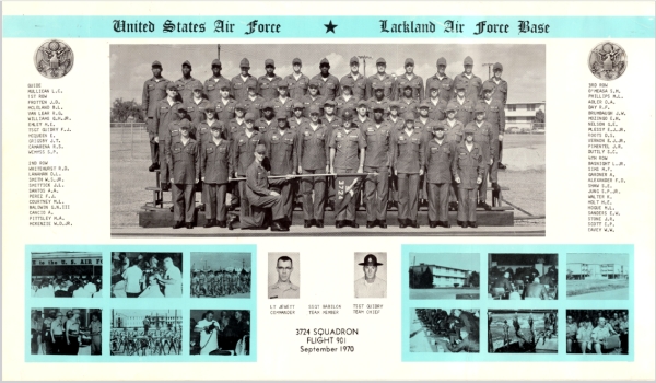 1970, Lackland AFB, Squadron 3724, Flight 901