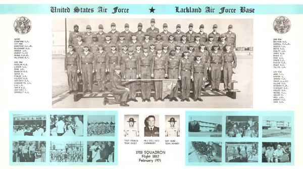 1971,Lackland AFB,Squadron 3703,Flight 0057