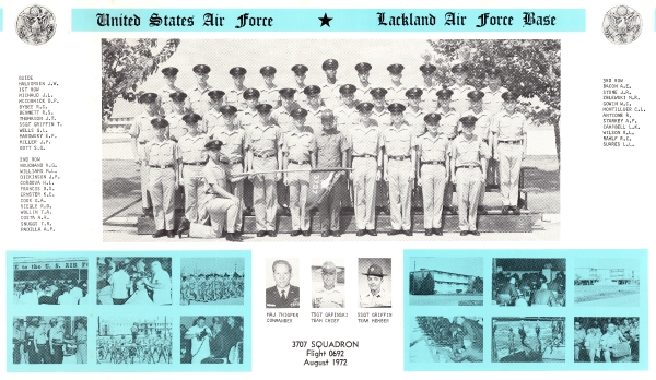 1972, Lackland AFB, Squadron 3707, Flight 692