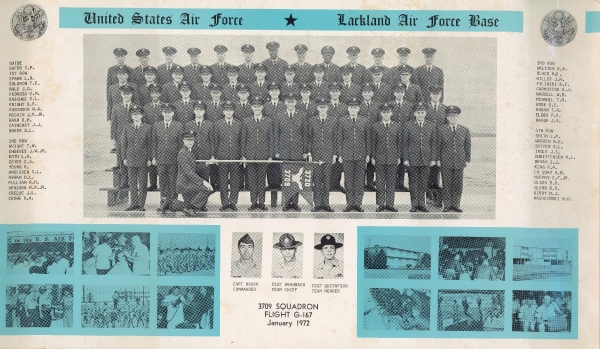 1972,Lackland AFB,Squadron 3709,Flight G-167