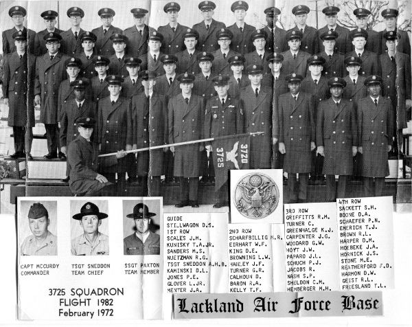 1972,Lackland AFB,Squadron 3725,Flight 1982