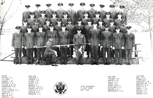 1972,Lackland AFB,Squadron 3726,Flight 1388