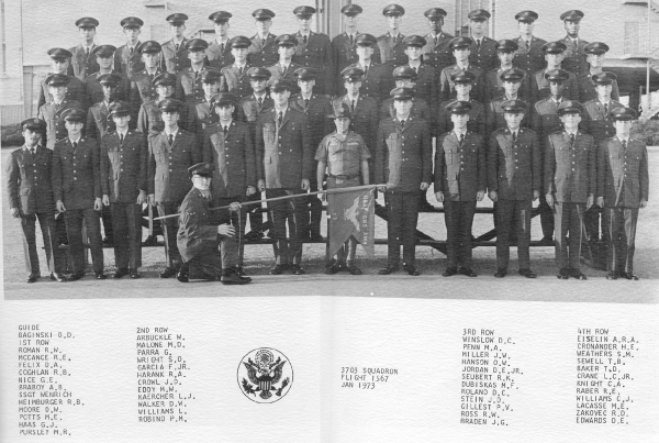 1973,LacklandAFB,Squadron 3703, Flight 1567