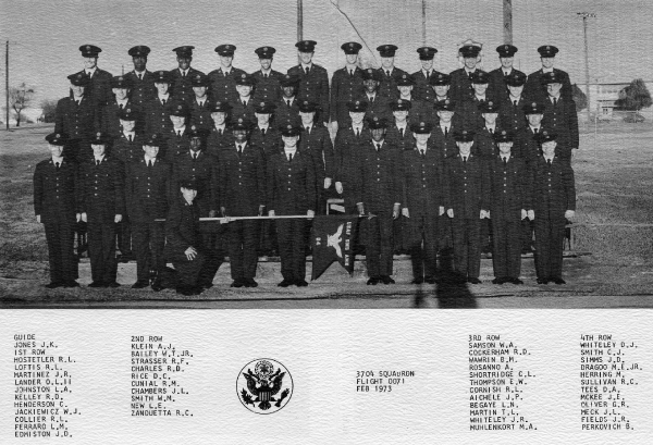 1973,Lackland AFB,Squadron 3704,Flight 0071