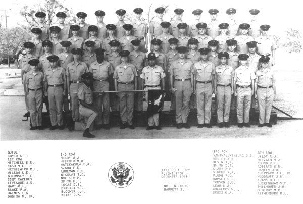 1973,Lackland AFB,Squadron 3723,Flight 1407