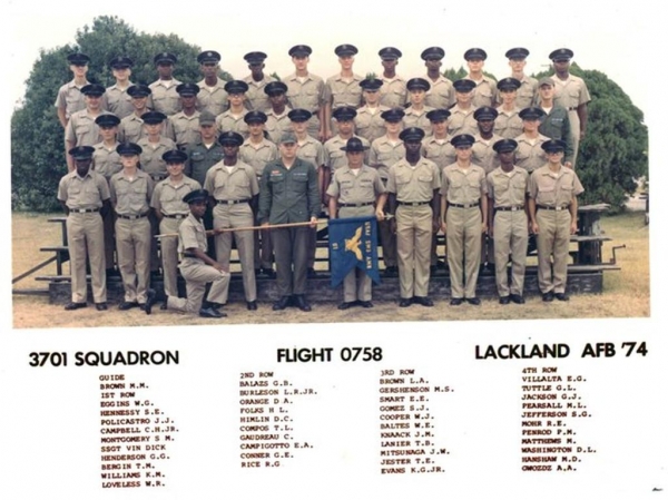 1974,LacklandAFB,Squadron 3701, Flight 0758