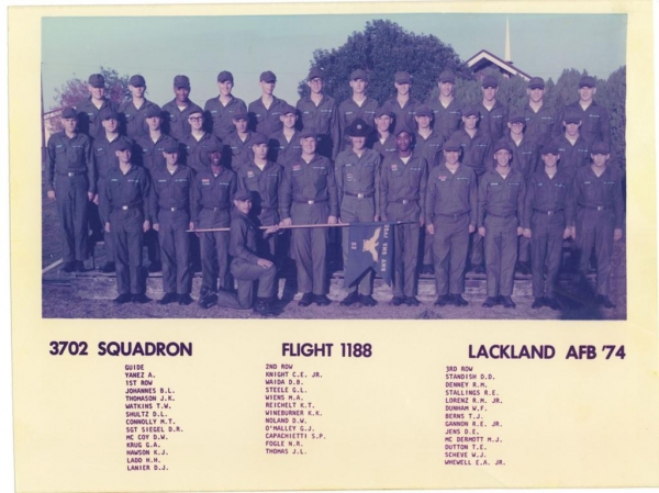 1974,LacklandAFB,Squadron 3702, Flight 1188