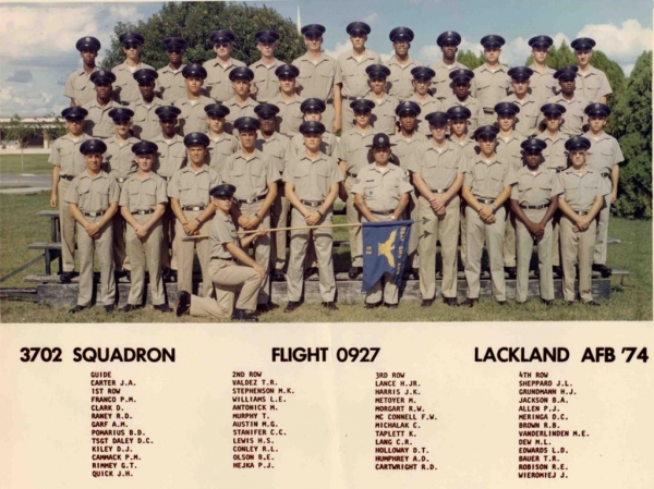 1974,LacklandAFB,Squadron 3702, Flight 0927