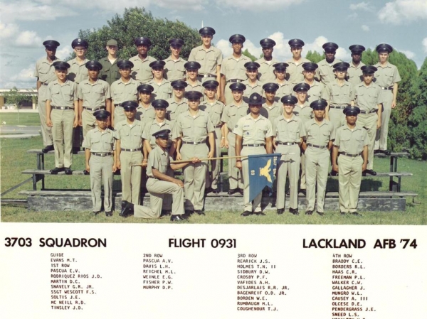 1974,LacklandAFB,Squadron 3703, Flight 0931