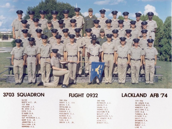 1974,LacklandAFB,Squadron 3703, Flight 0932