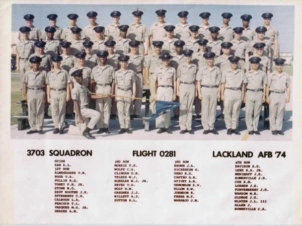 1974,LacklandAFB,Squadron 3703, Flight 0281