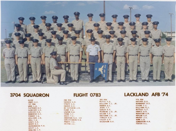 1974,LacklandAFB,Squadron 3704, Flight 0783