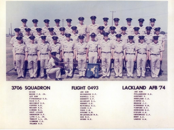 1974,LacklandAFB,Squadron 3706, Flight 0493