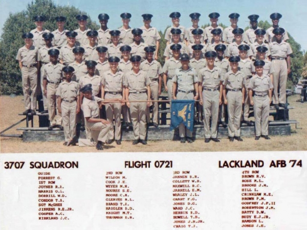 1974,LacklandAFB,Squadron 3707, Flight 0721