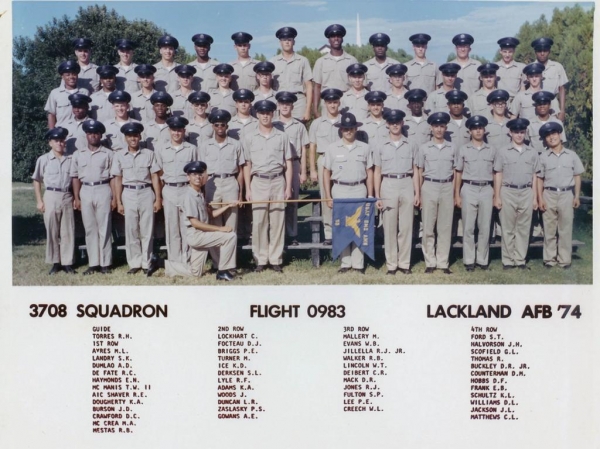1974,LacklandAFB,Squadron 3708, Flight 0983