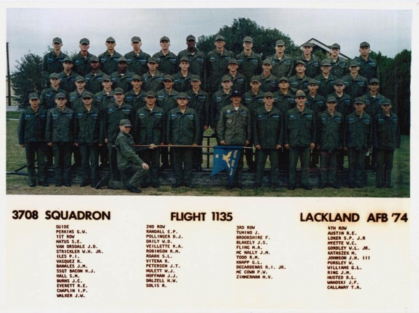 1974,LacklandAFB,Squadron 3708, Flight 1135