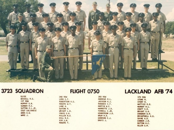 1974,LacklandAFB,Squadron 3723, Flight 0750