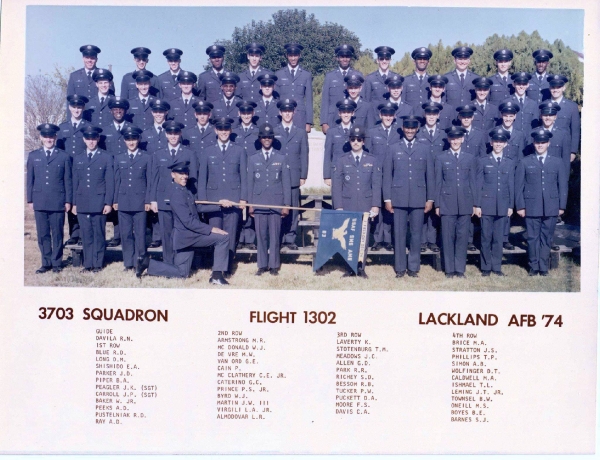 1974,Lackland AFB,Squadron 3703,Flight 1302