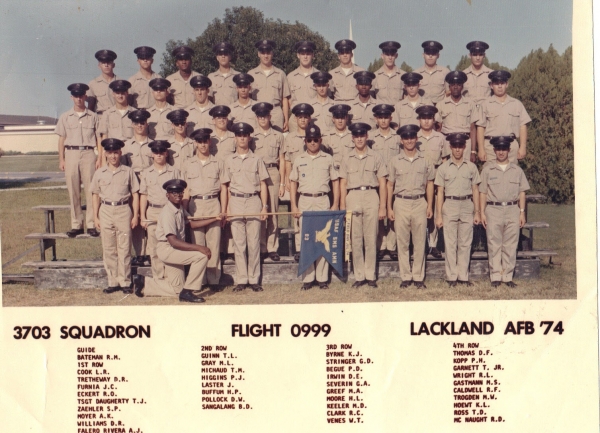 1974,Lackland AFB,Squadron 3703,Flight 999
