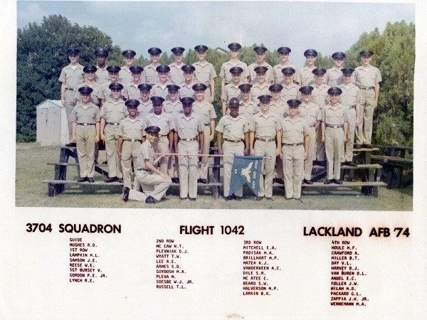 1974,Lackland AFB,Squadron 3704,,Flight 1042