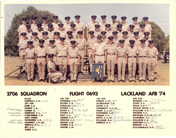 1974,Lackland AFB,Squadron 3706,Flight 0693
