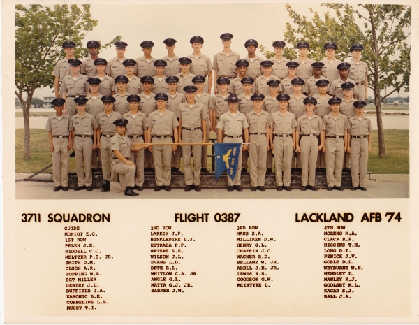 1974,Lackland AFB,Squadron 3711,Flight 0387