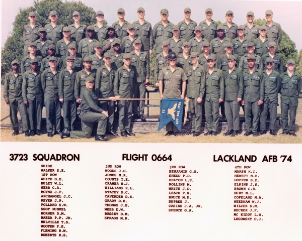 1974,Lackland AFB,Squadron 3723,Flight 0664