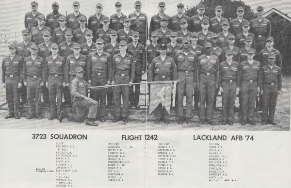 1974,Lackland AFB,Squadron 3723,Flight 1242