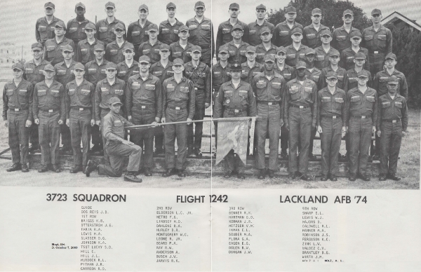 1974,Lackland AFB,Squadron 3723,Flight 1242
