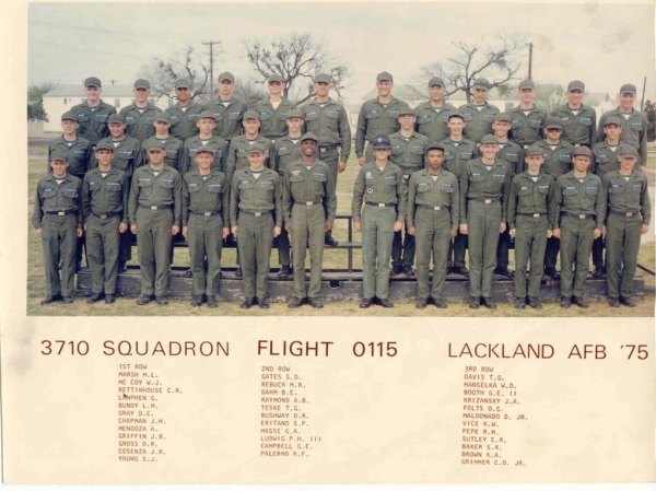 1975,LacklandAFB,Squadron 3710, Flight 0115