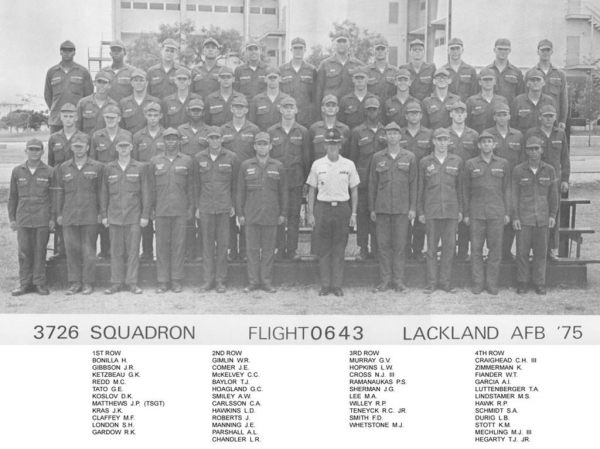 1975,LacklandAFB,Squadron 3726, Flight 0643