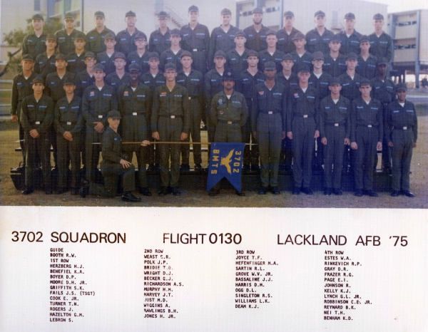 1975,Lackland AFB,Squadron 3702,Flight 0130