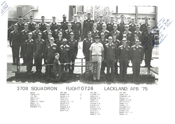 1975,Lackland AFB,Squadron 3708,Flight 0726