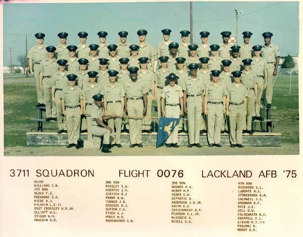 1975,Lackland AFB,Squadron 3711,Flight 0076
