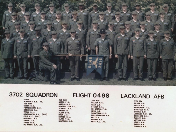 1976,LacklandAFB,Squadron 3702, Flight 0498