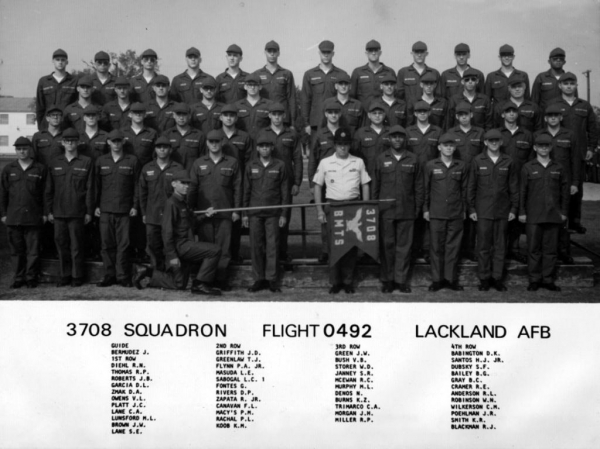 1976,LacklandAFB,Squadron 3708, Flight 0492