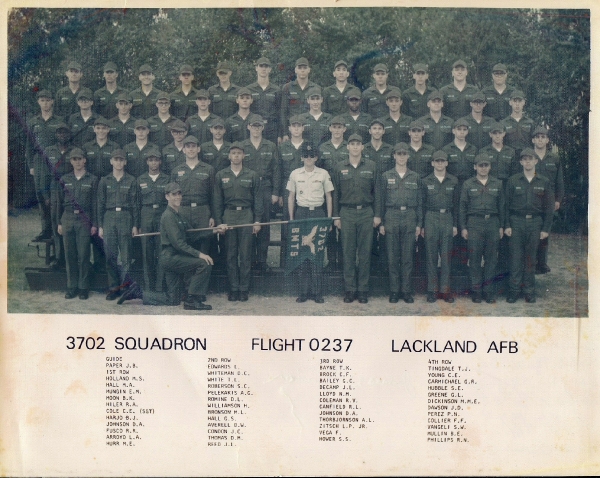 1976,Lackland AFB,Squadron 3702,Flight 0237