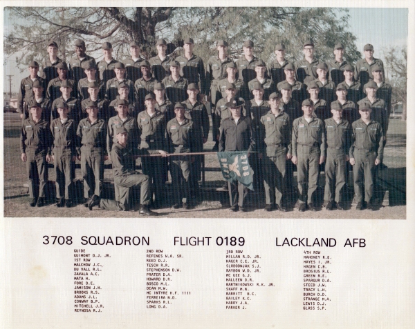 1976,Lackland AFB,Squadron 3708,Flight 0189